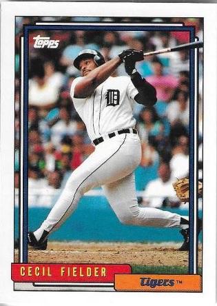 Cecil Fielder #425 Baseball Cards 1992 Topps