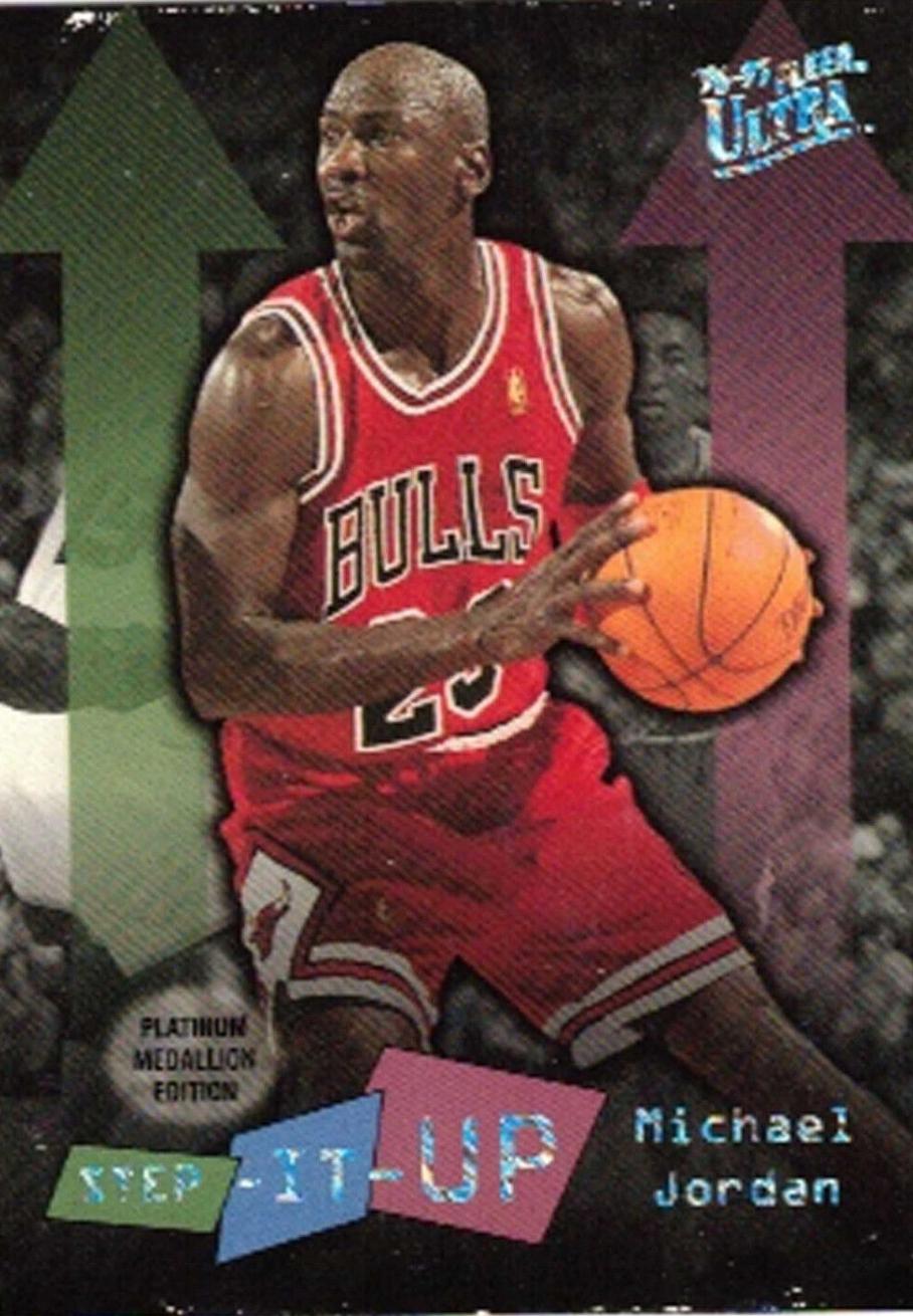 Michael Jordan #P280 Basketball Cards 1996 Ultra Platinum Medallion