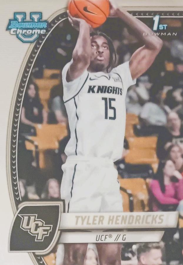 Tyler Hendricks #68 Basketball Cards 2024 Bowman Chrome University