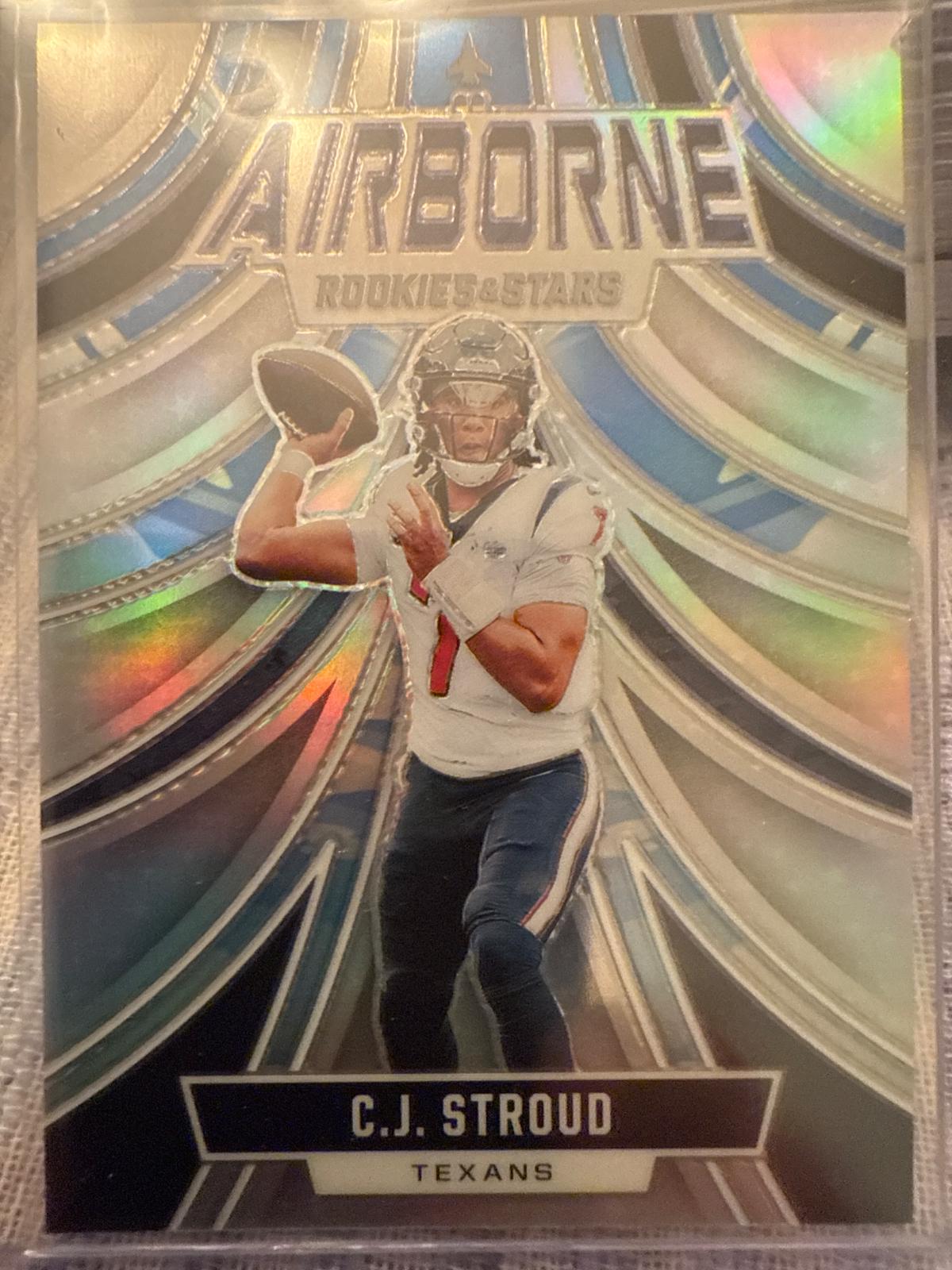 C.J. Stroud #A-CSD Football Cards 2024 Panini Rookies & Stars Airborne Silver