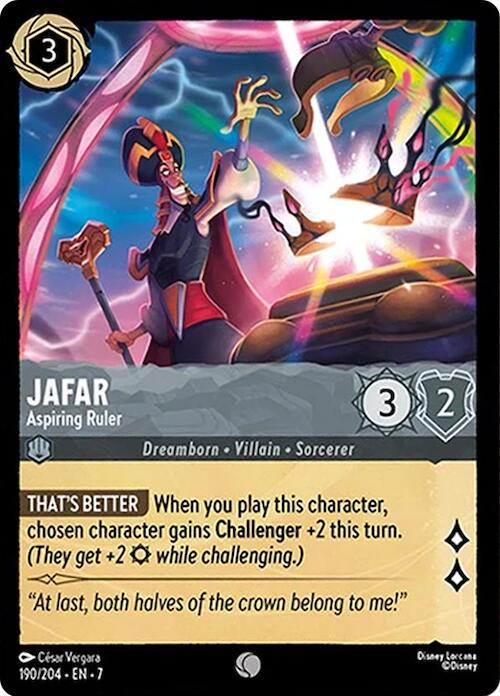 Jafar - Aspiring Ruler #190 Lorcana Archazia's Island
