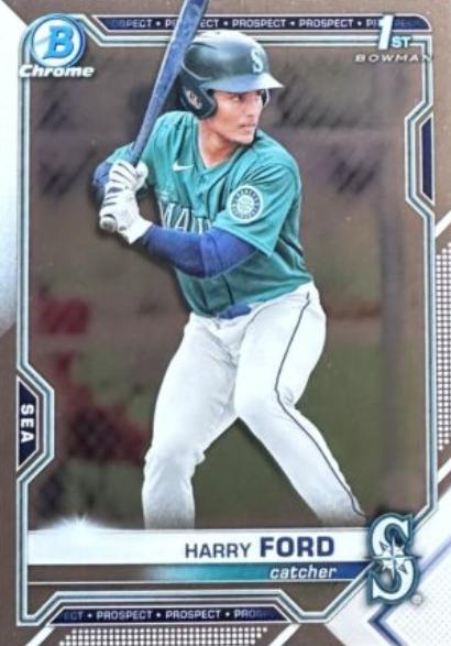 Harry Ford #BDC-1 Baseball Cards 2021 Bowman Draft Chrome