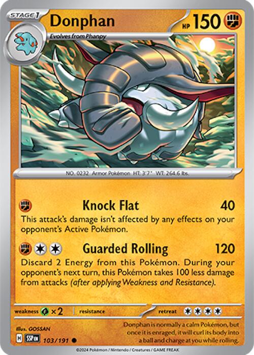 Donphan #103 Pokemon Surging Sparks
