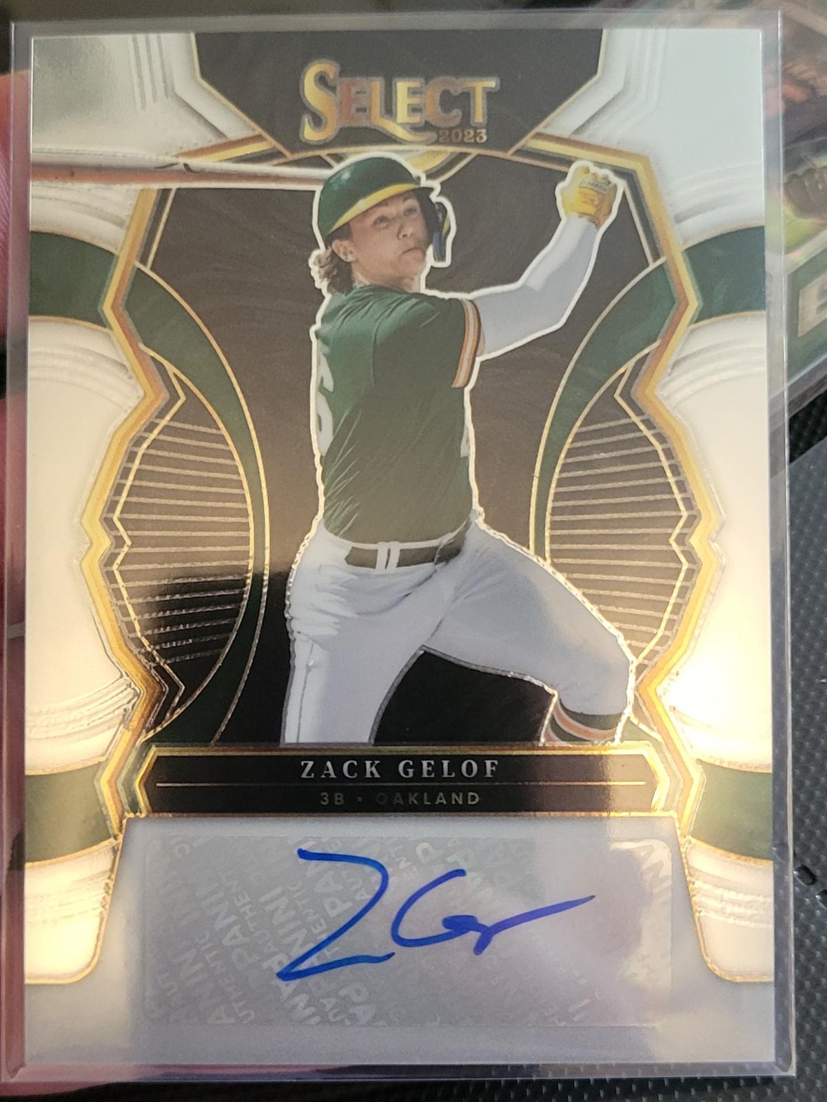 Zack Gelof #S-ZG 2023 Panini Select Baseball Signatures