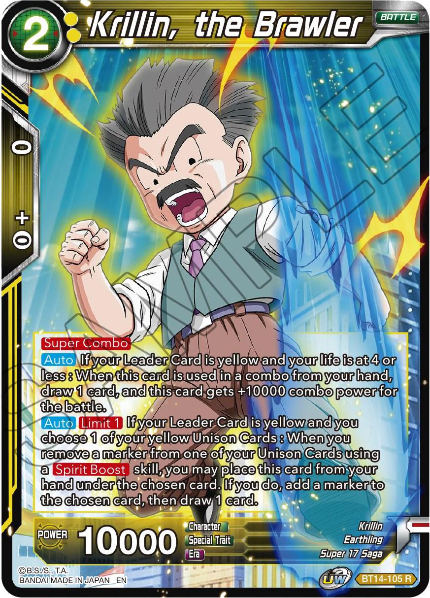 Krillin, the Brawler BT14-105 Dragon Ball Super Cross Spirits