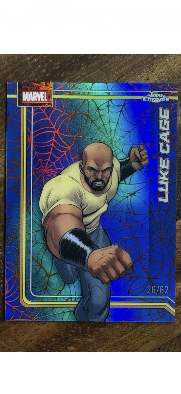 Luke Cage Spider-Web Red/Blue Refractor