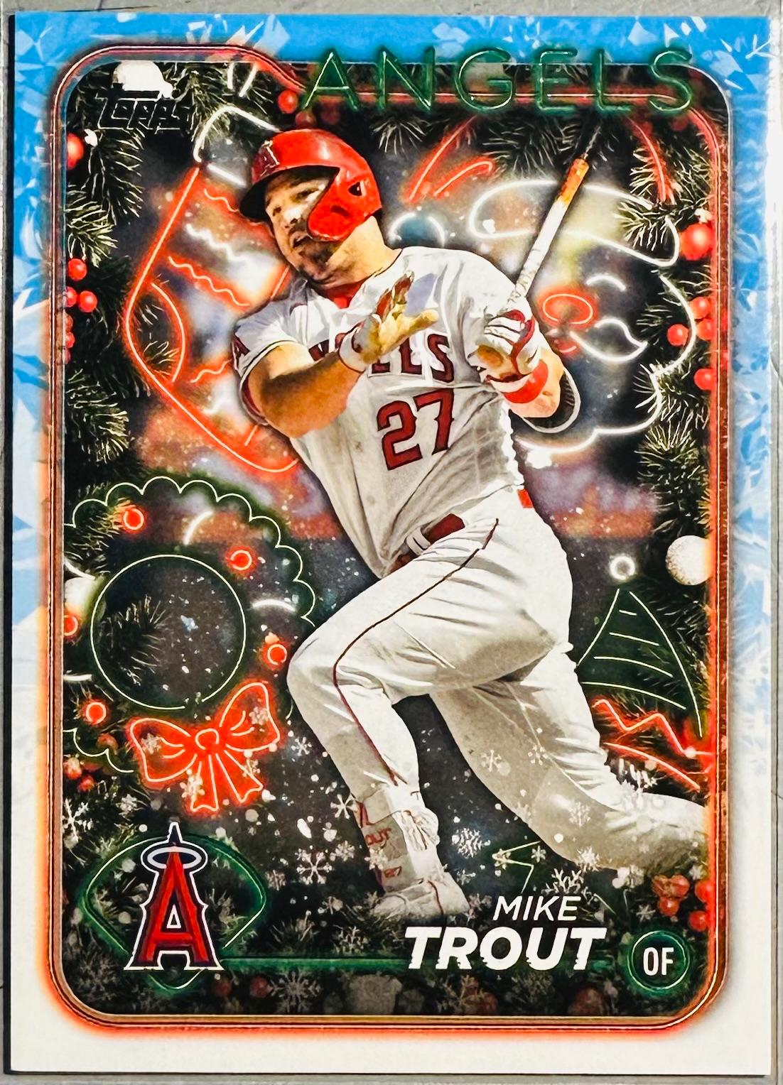 Mike Trout #H27 Baseball Cards 2024 Topps Holiday