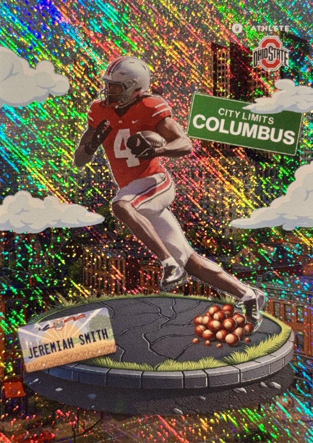 Jeremiah Smith #CL-4 Football Cards 2024 Onit Ohio State City Limits