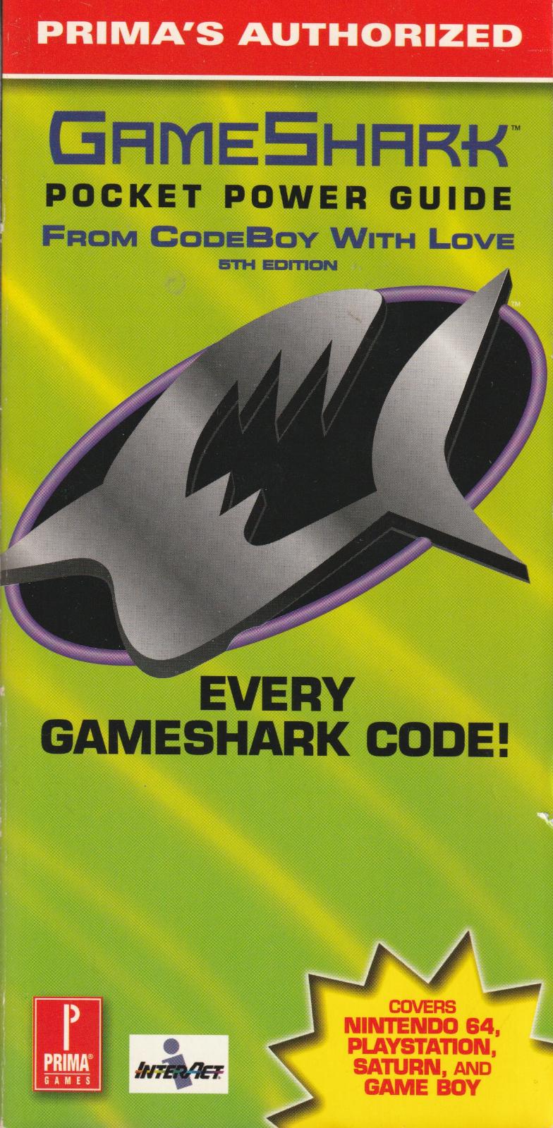 GameShark Pocket Power Guide From CodeBoy With Love 5th Edition Strategy Guide