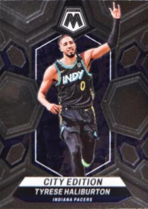Tyrese Haliburton #289 Basketball Cards 2023 Panini Mosaic