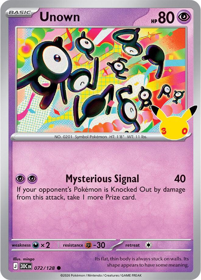 2026 Unown #72