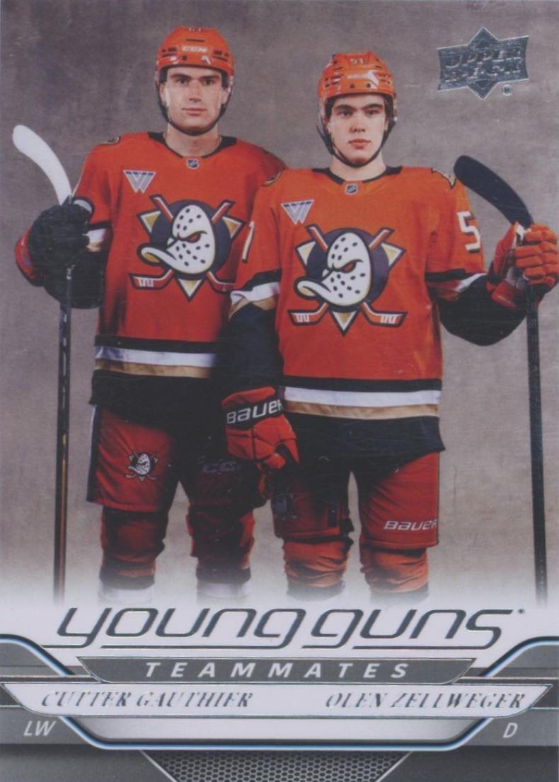 Olen Zellweger / Cutter Gauthier #498 Hockey Cards 2024 Upper Deck