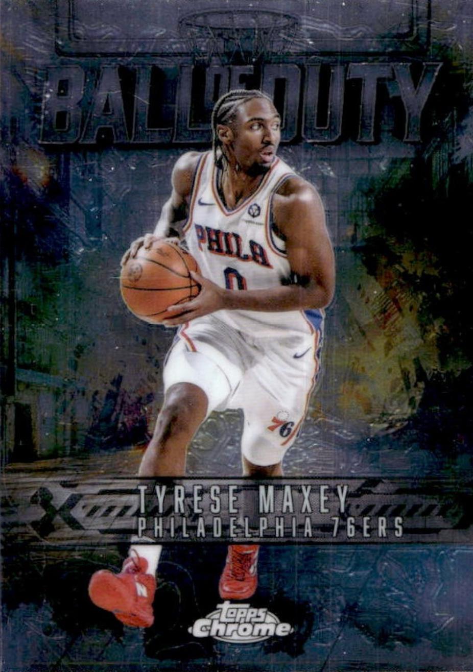 Tyrese Maxey #BD-10 Prices | 2025 Topps Chrome Ball Of Duty