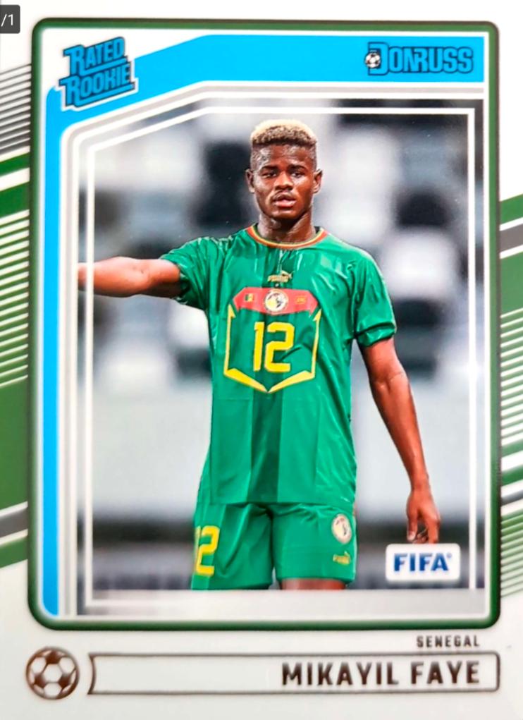 Mikayil Faye #200 Soccer Cards 2024 Panini Donruss