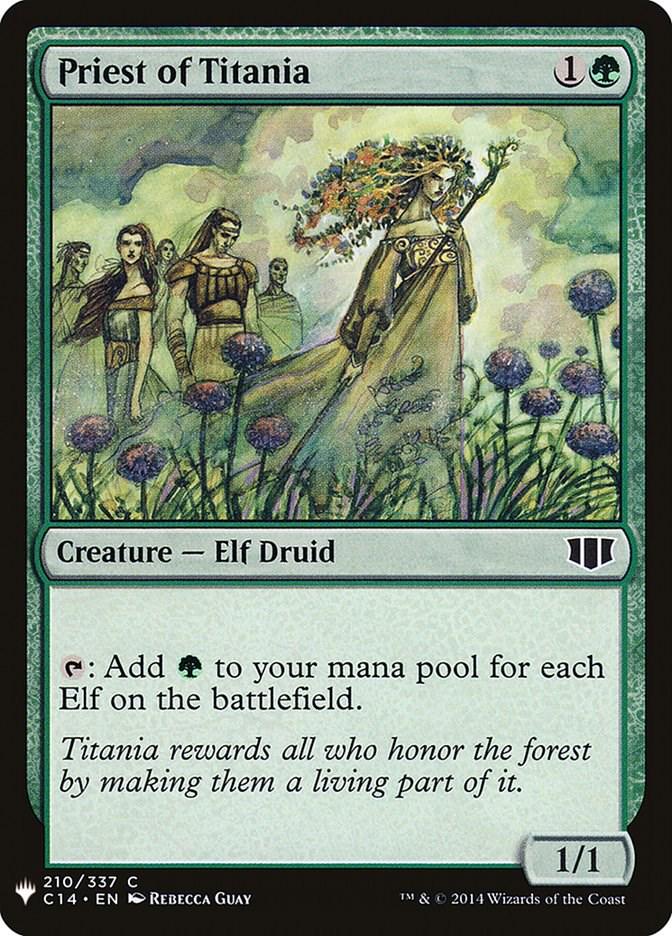 Priest of Titania #210 Magic The List Reprints