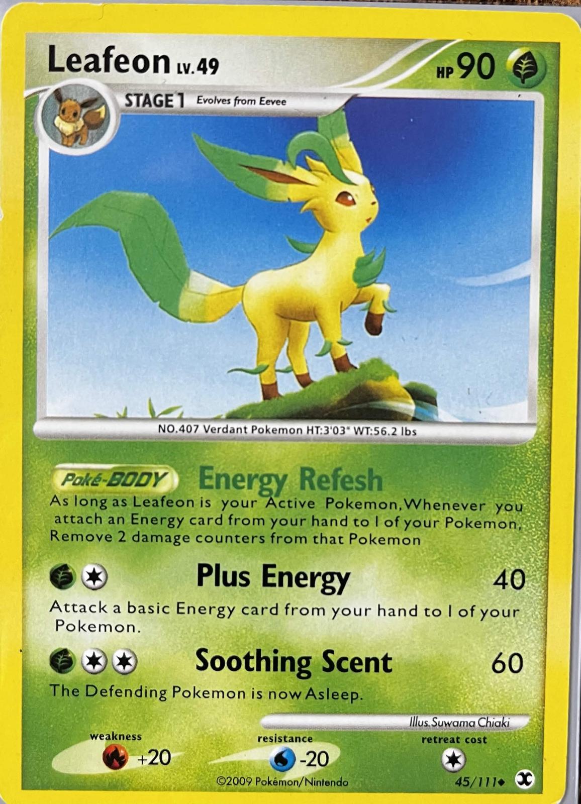 Leafon #45 Pokémon Card from Pokemon Rising Rivals Set 
