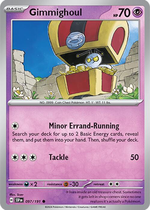 Gimmighoul #97 Pokemon Surging Sparks
