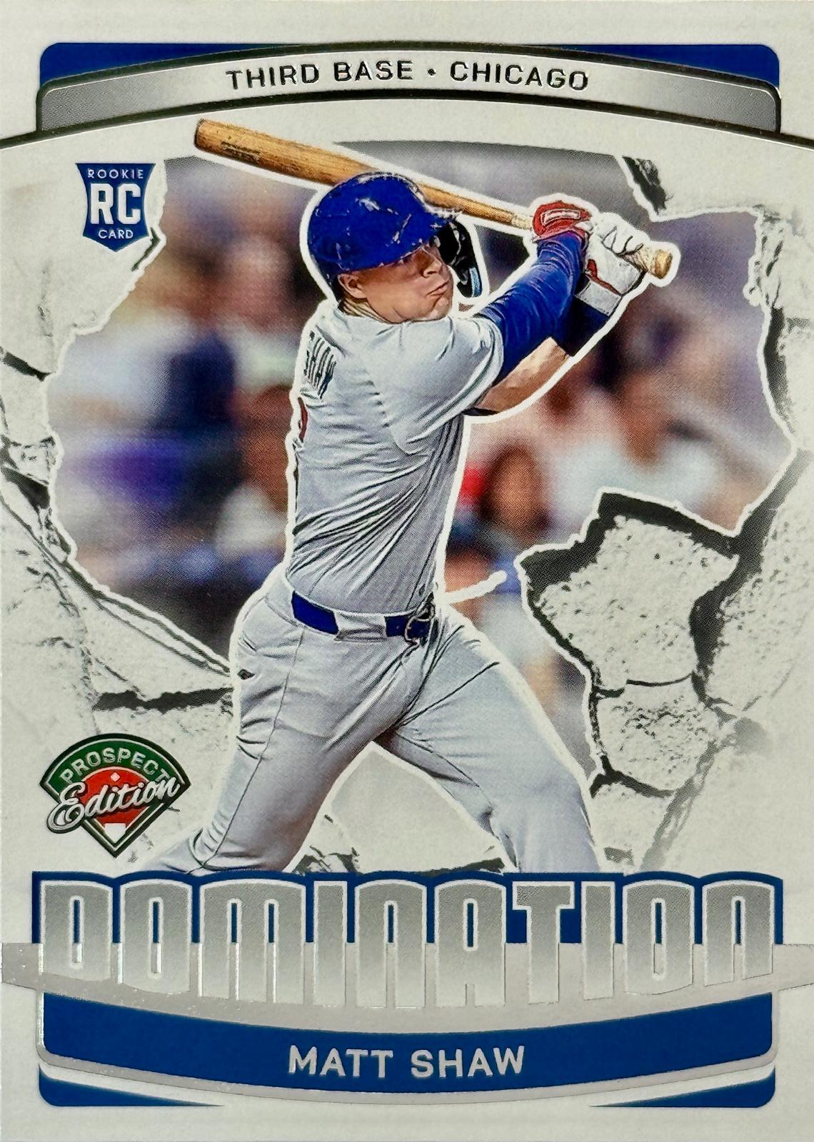 Matt Shaw #16 2025 Panini Prospect Edition Baseball Domination