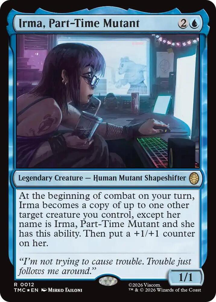 Tap to enlarge Irma, Part-Time Mutant – Surge Foil, Magic Teenage Mutant Ninja Turtles Commander