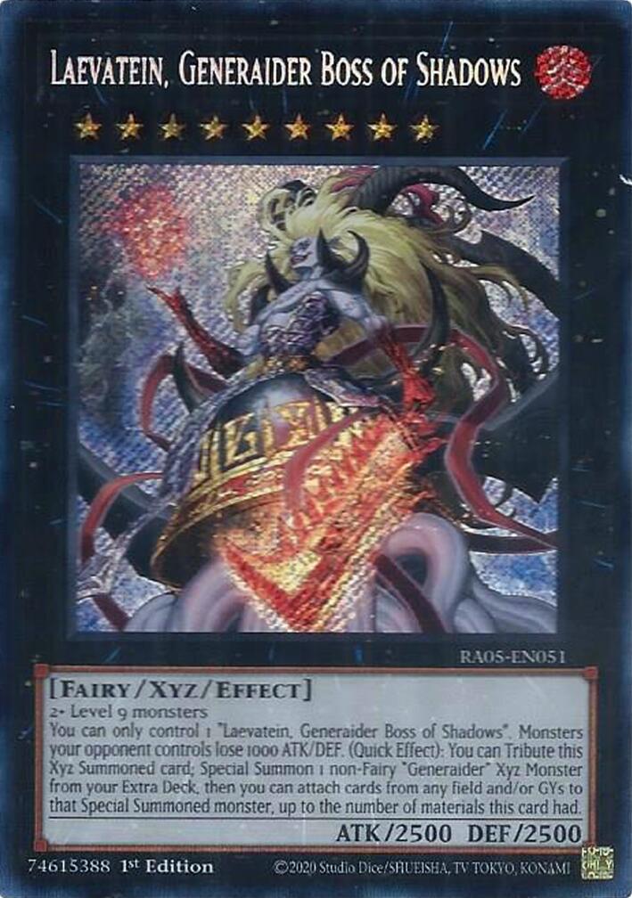Laevatein, Generaider Boss of Shadows [Secret Rare] RA05-EN051