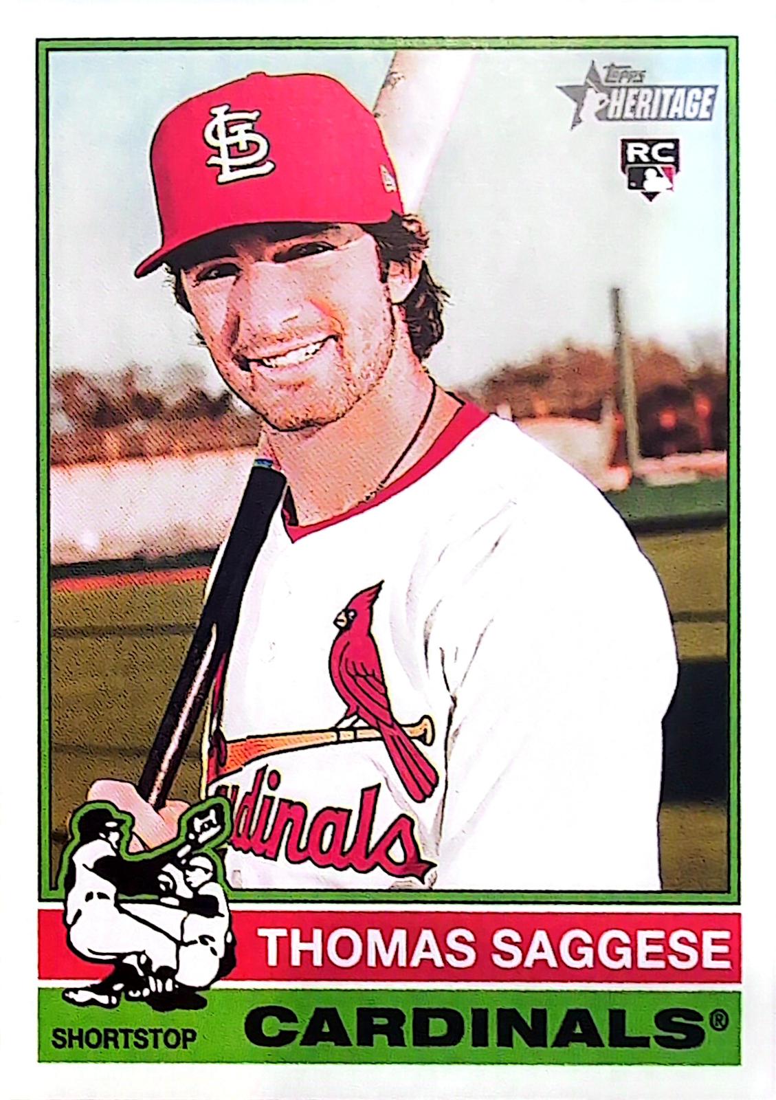 Thomas Saggese #177 Baseball Cards 2025 Topps Heritage