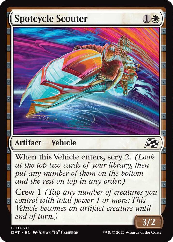 Spotcycle Scouter [Foil] (Magic Aetherdrift)