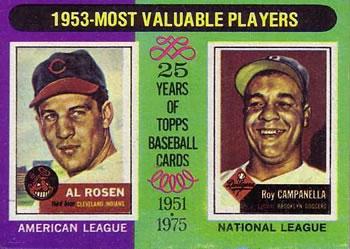 1975 1953 MVP's: Al Rosen, Roy Campanella #191