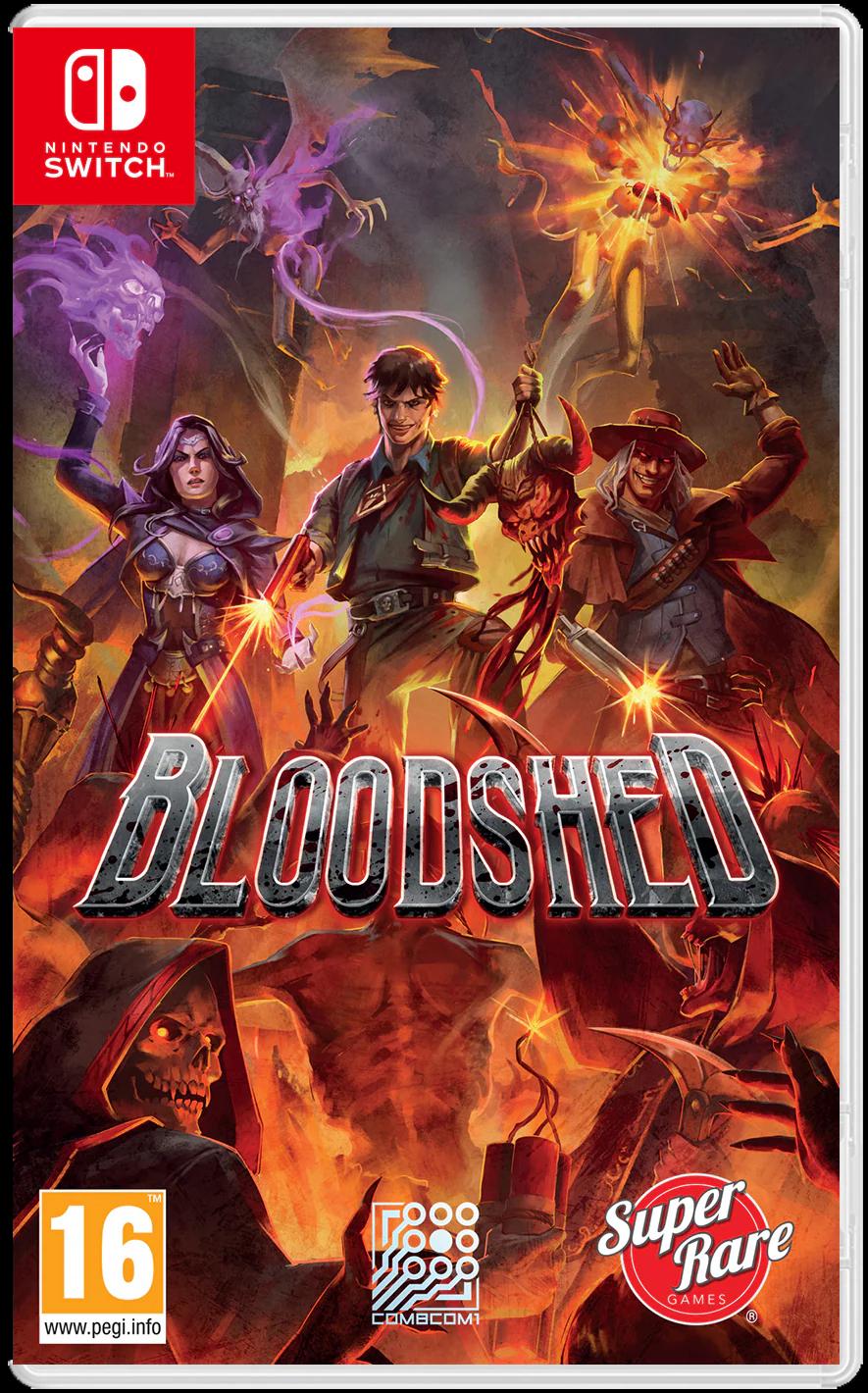 Carátula de Bloodshed para Switch (edición PAL España)