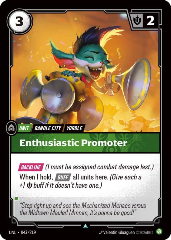 Enthusiastic Promoter front