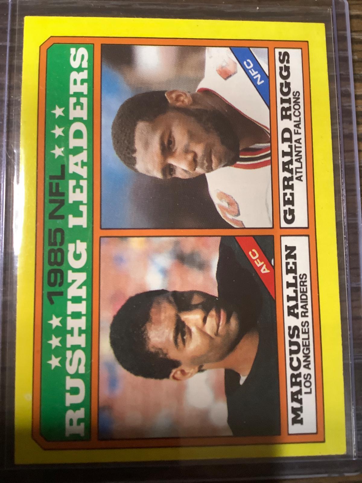 1985 NFL Rushing Leaders #227 Football Cards 1986 Topps