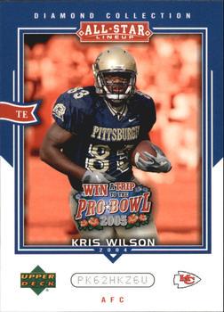 Kris Wilson #AS64 2004 Upper Deck Diamond Collection All Star Lineup Pro Bowl Sweepstakes Football