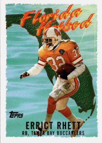 Errict Rhett #3 1995 Topps Florida Hot Bed Football