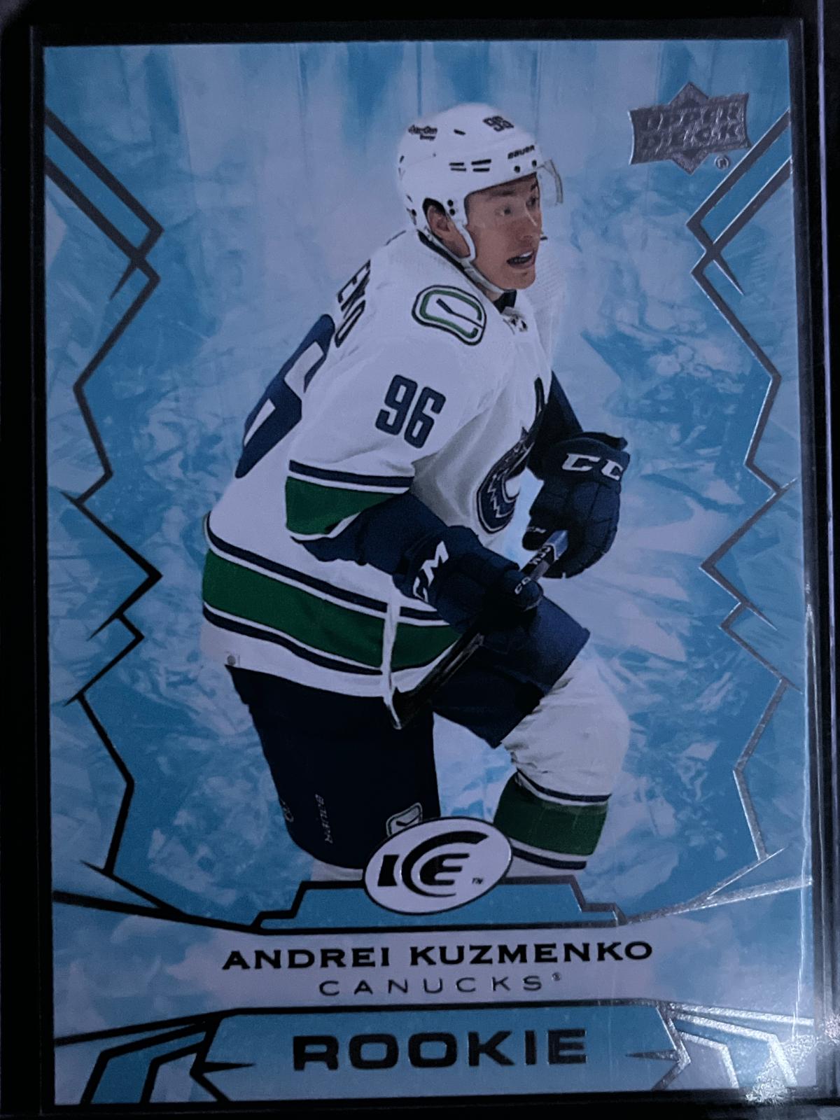 Andrei Kuzmenko #135 Hockey Cards 2022 Upper Deck Ice Hockey