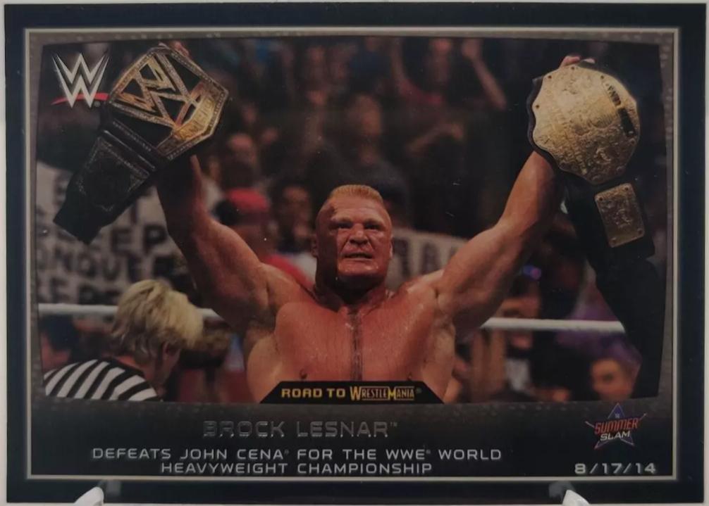 Brock Lesnar #44 Wrestling Cards 2015 Topps WWE Road to Wrestlemania