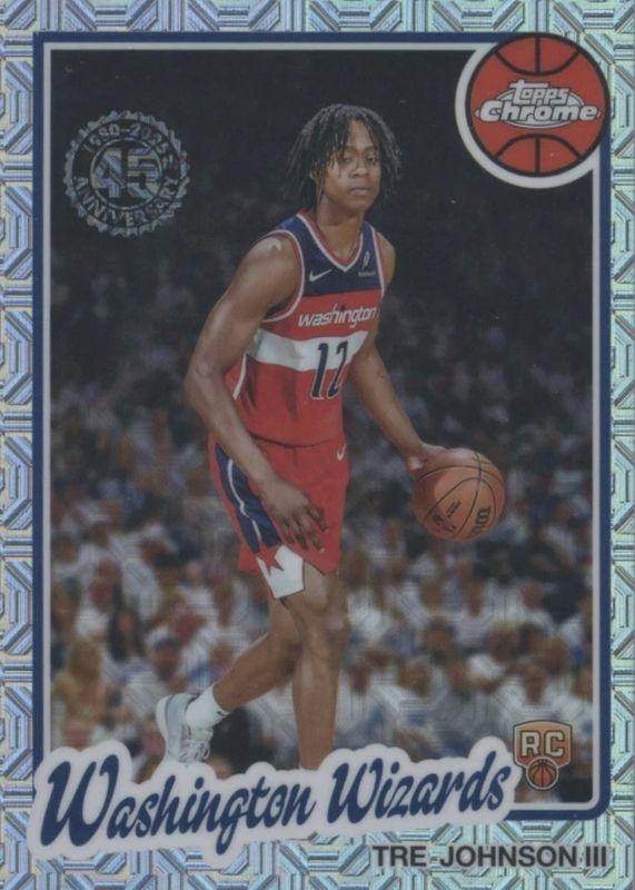 2025 Topps 1980 Chrome Tre Johnson III #TC-TJ card