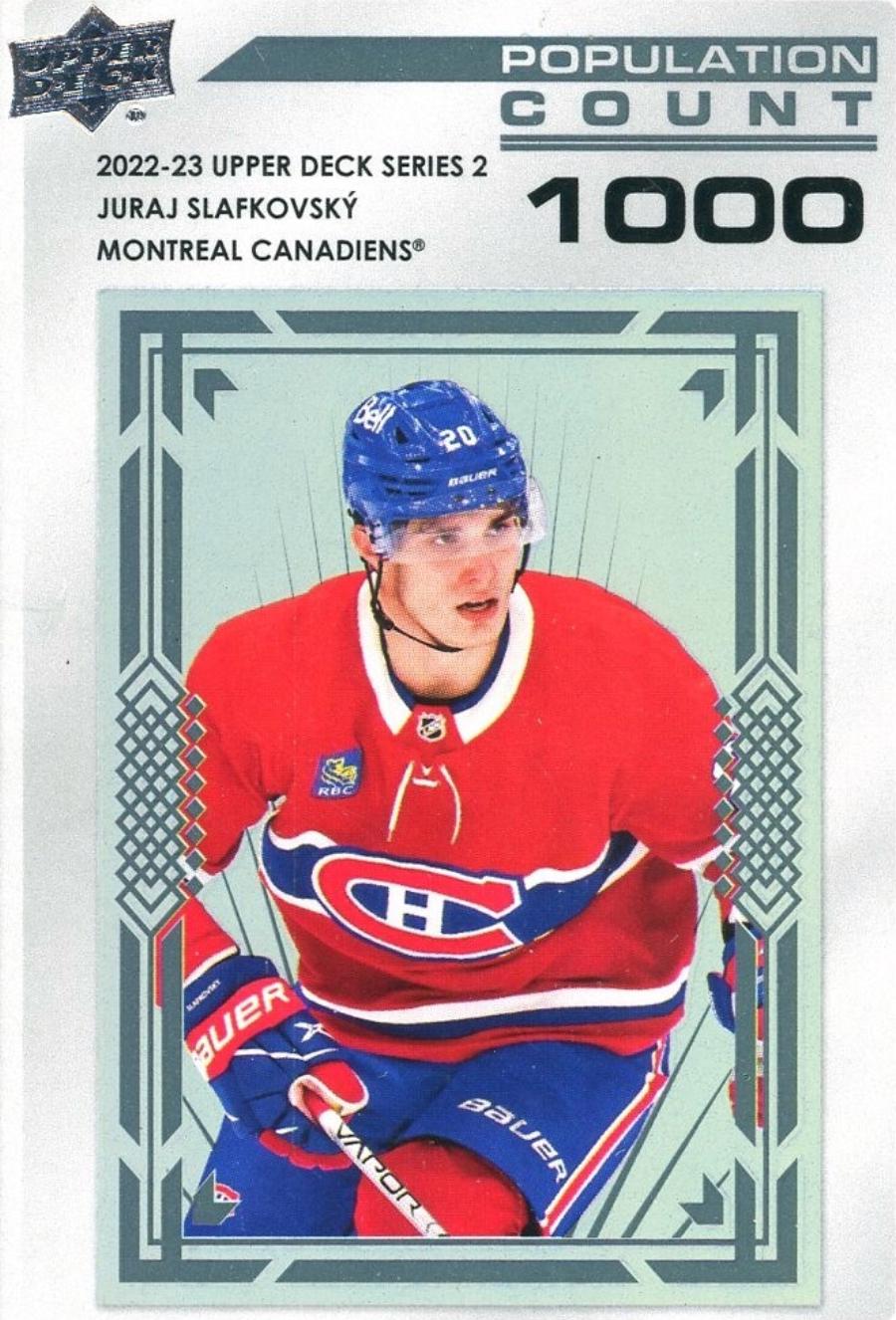Juraj Slafkovsky #PC-53 2022-23 Upper Deck Hockey Population Count 1000