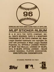 Rear | Erick Aybar Baseball Cards 2015 Topps Sticker