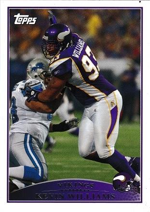 Kevin Williams #16 Football Cards 2009 Topps