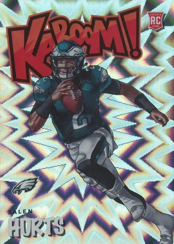 Jalen Hurts #K-JAH2 Football Cards 2020 Panini Absolute Kaboom