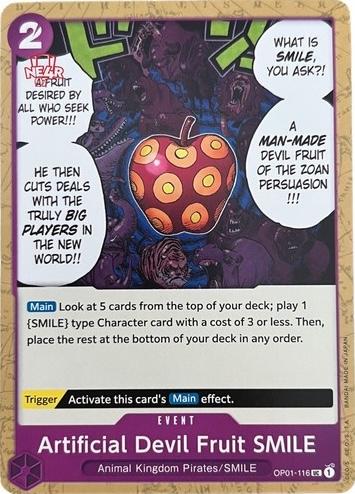 Artificial Devil Fruit SMILE OP01-116 One Piece Romance Dawn