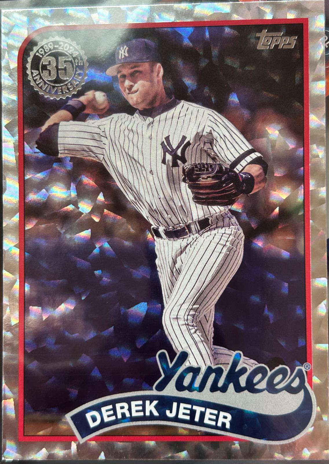 Derek Jeter #89B2-7 Baseball Cards 2024 Topps 1989 Mega Box Foilboard