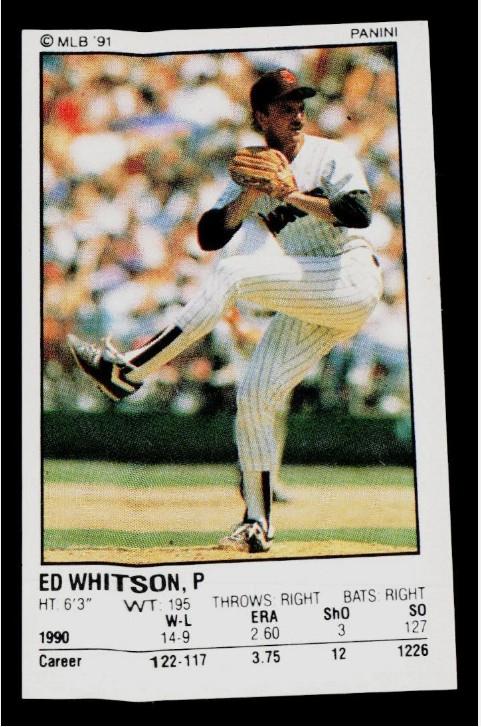 Ed Whitson #91 1991 Panini Stickers Baseball