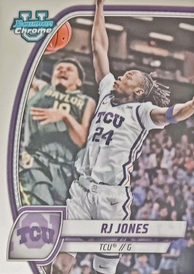 RJ Jones #84 Basketball Cards 2024 Bowman Chrome University