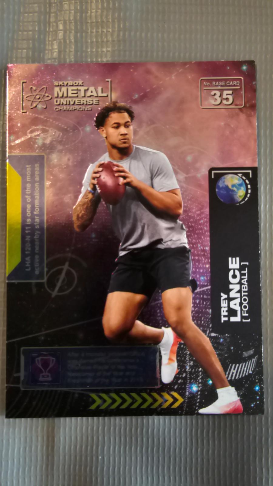 Trey Lance #35 2021 Skybox Metal Universe Champions Football