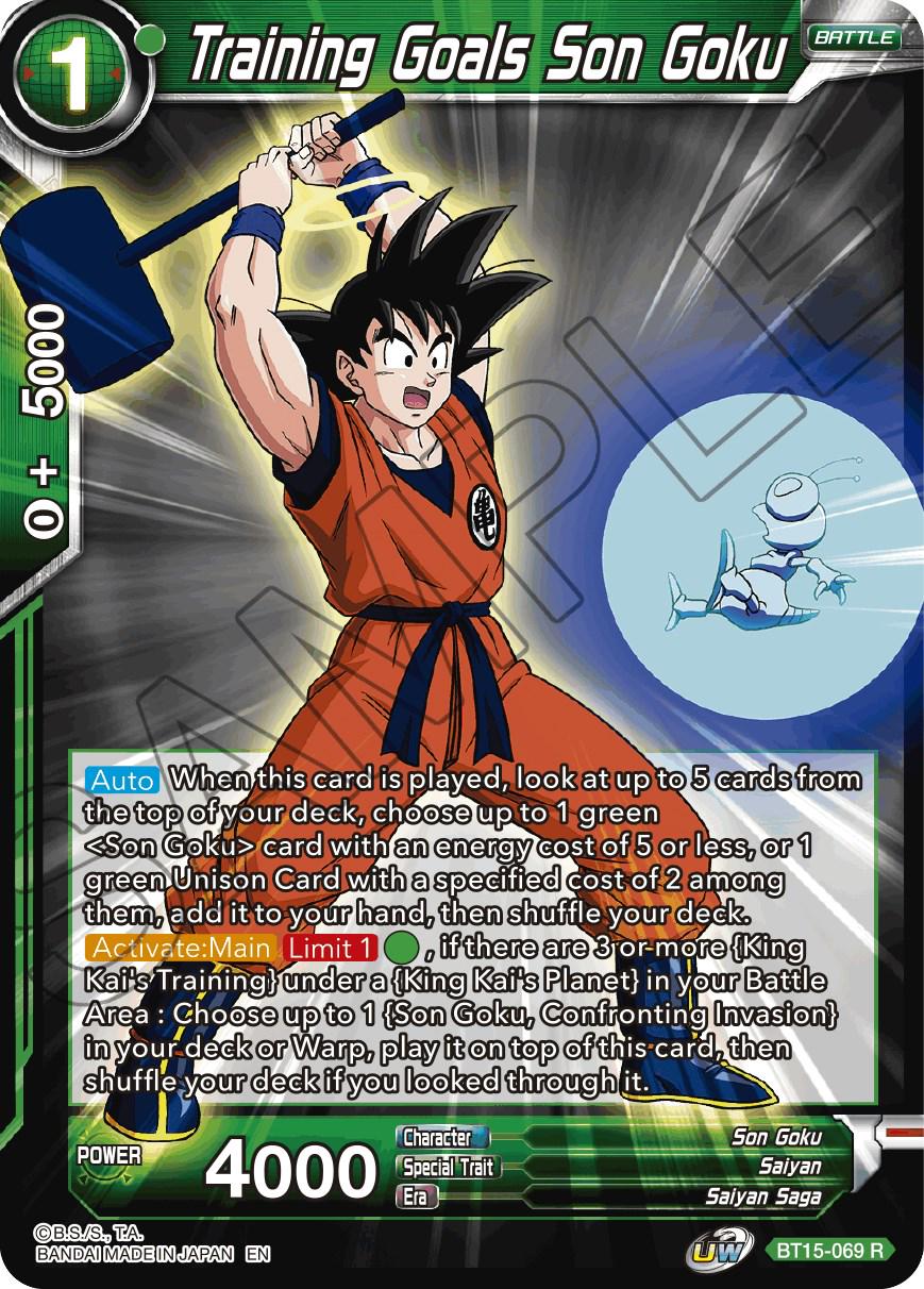 Training Goals Son Goku BT15-069 Dragon Ball Super Saiyan Showdown