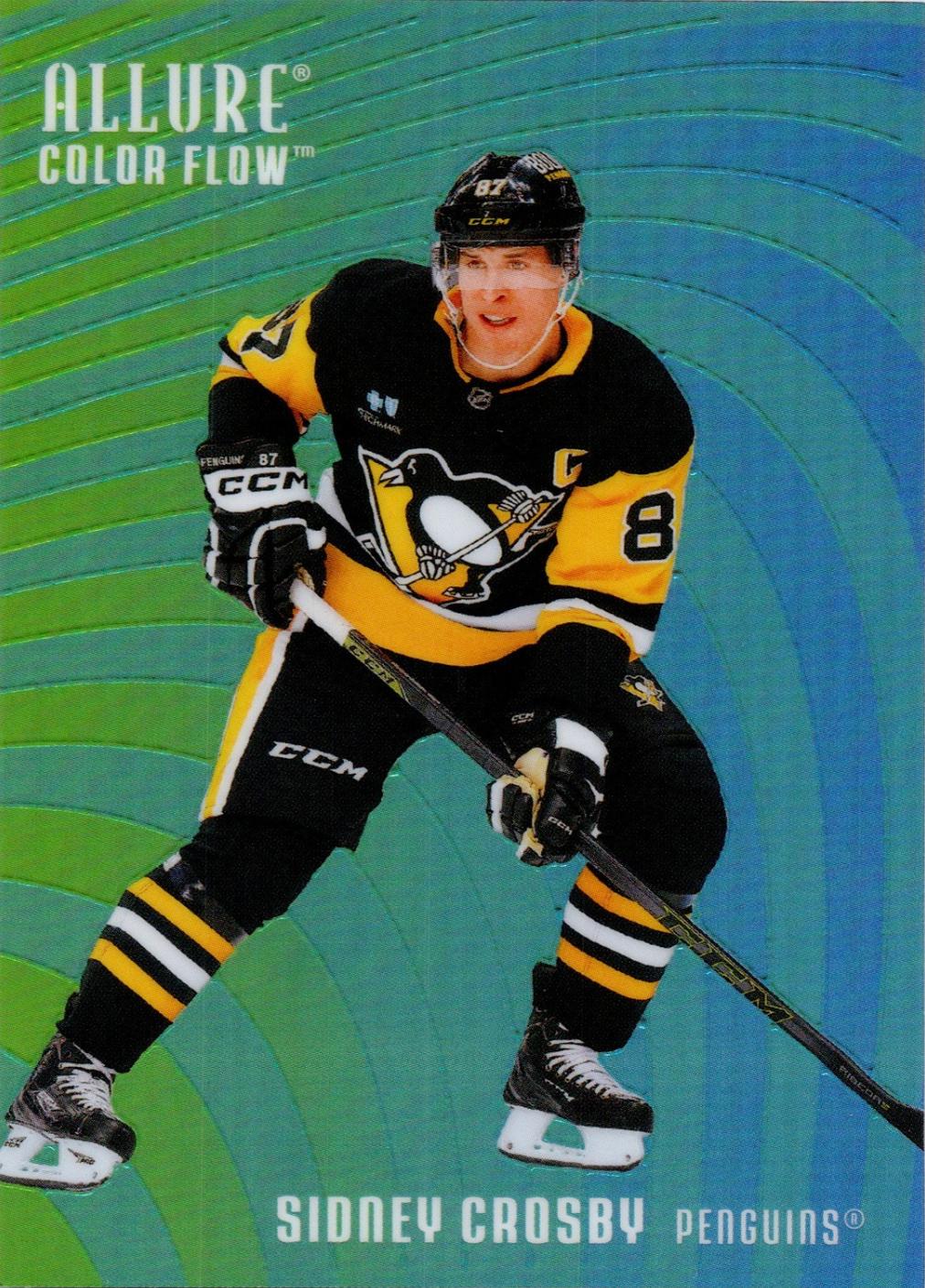 2025 Upper Deck Allure Color Flow Sidney Crosby [Green Blue] #CF-24 card