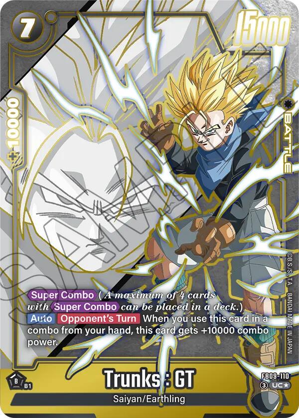 Trunks: GT [Alternate Art] FB09-110 Prices | Dragon Ball Fusion