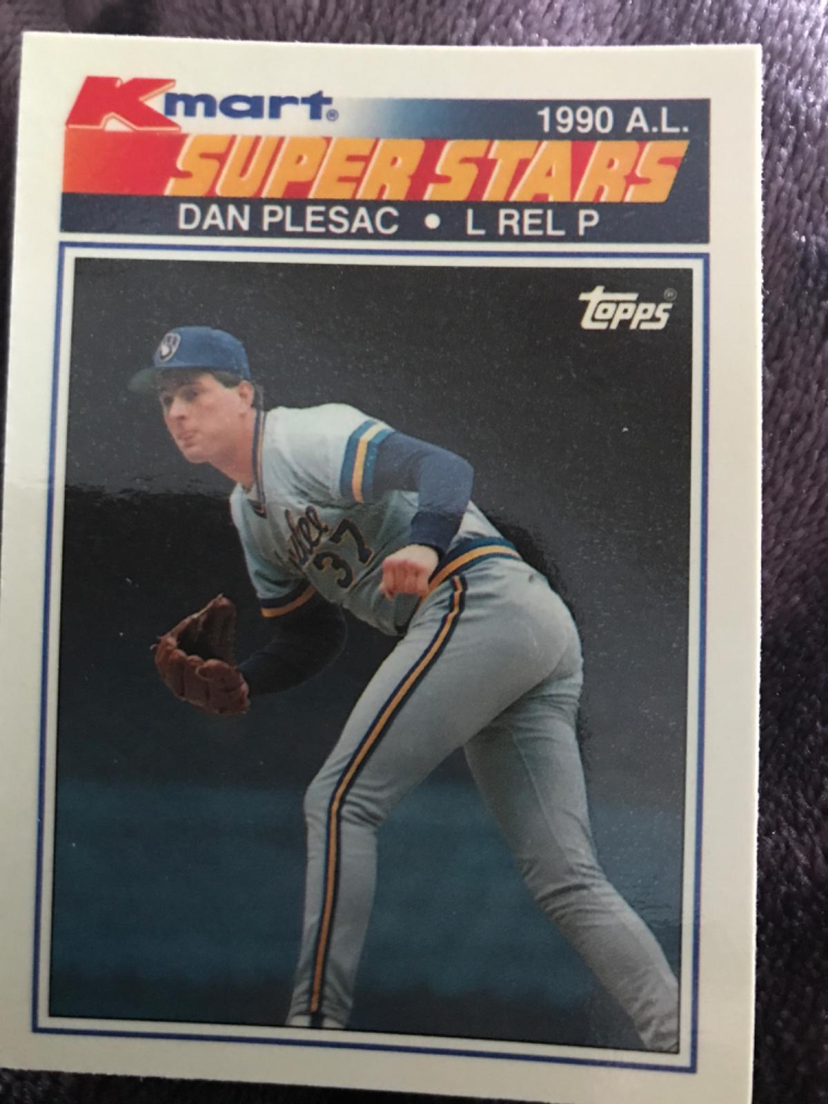 Dan Plesac #30 Baseball Cards 1990 Kmart