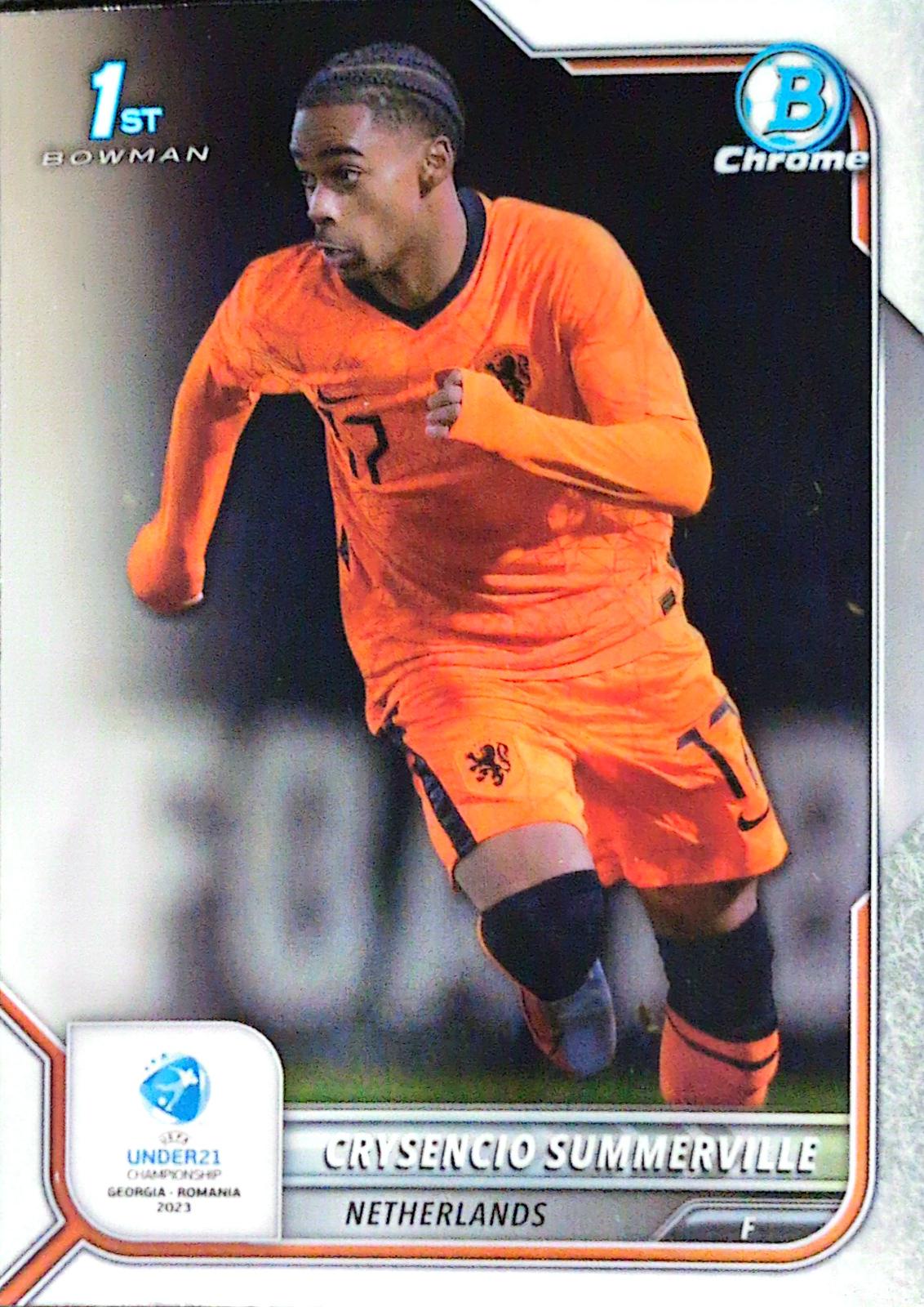 Crysencio Summerville #82 2022 Bowman Chrome Road To UEFA U21