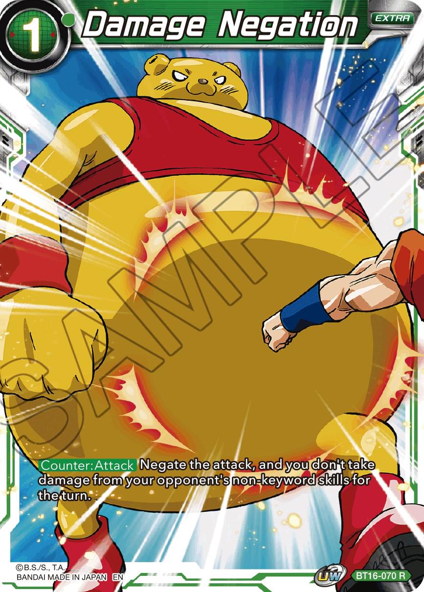 Damage Negation BT16-070 Dragon Ball Super Realm of the Gods